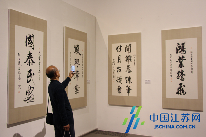 纪念改革开放四十周年书法篆刻展在南京展出